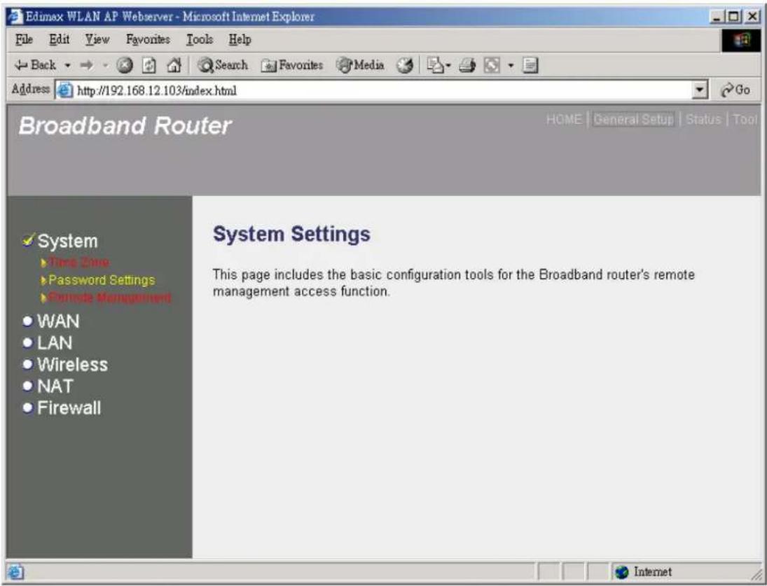 Edimax BR-6104WG - System - 1