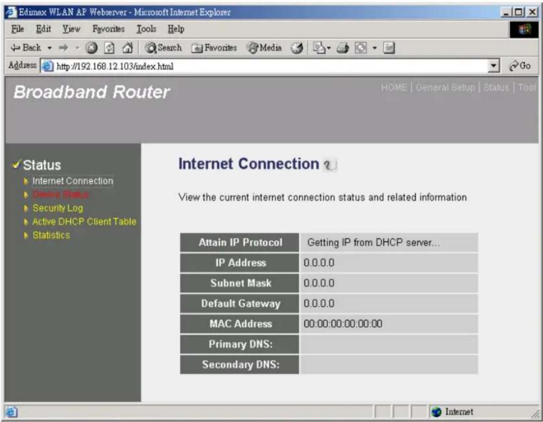 Edimax BR-6104WG - Internet Connection - 1