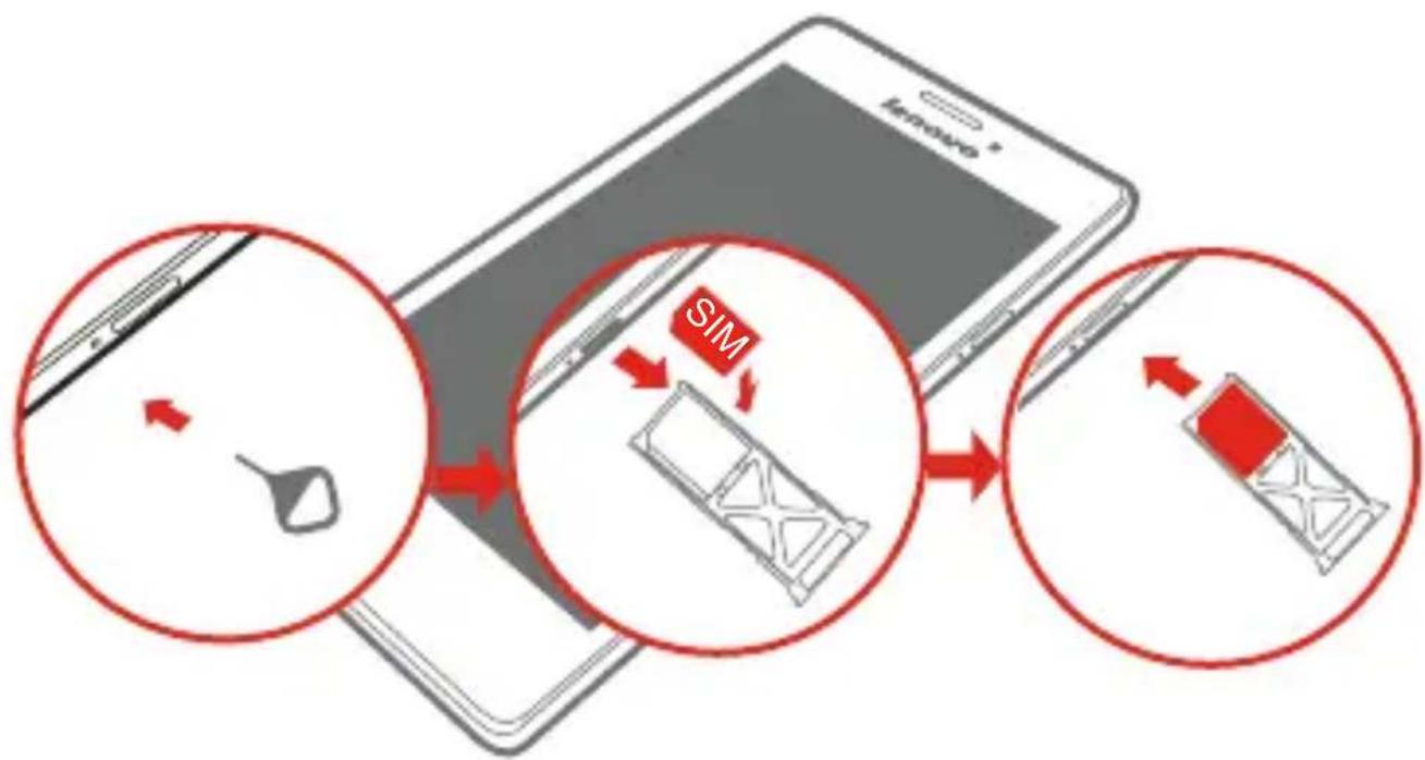 LENOVO K910L - Installing the Micro SIM card - 1