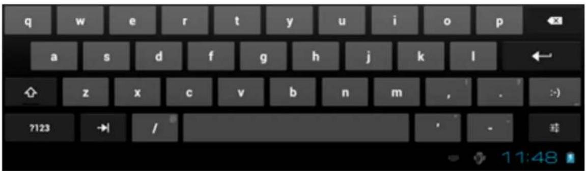 q w e r t y u i o p a s d f g h j k l ← z x c v b n m , . 7123 → / · - 或 11:48