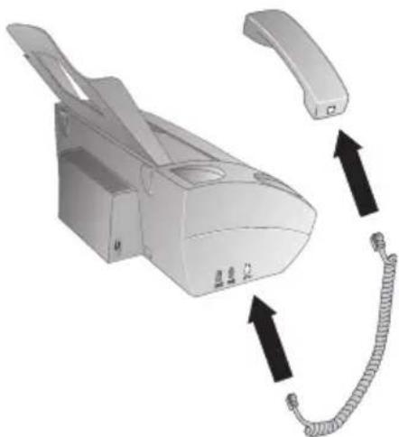 SAGEMCOM Phonefax 47 - Connecting the Handset - 1