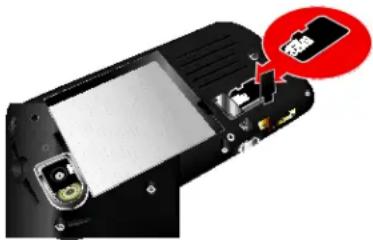 MOTOROLA Admiral - Insert the microSD Card - 1
