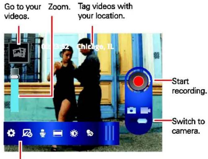 Go to your videos. Zoom. Tag videos with your location. Chicago, IL Start recording. Switch to camera.