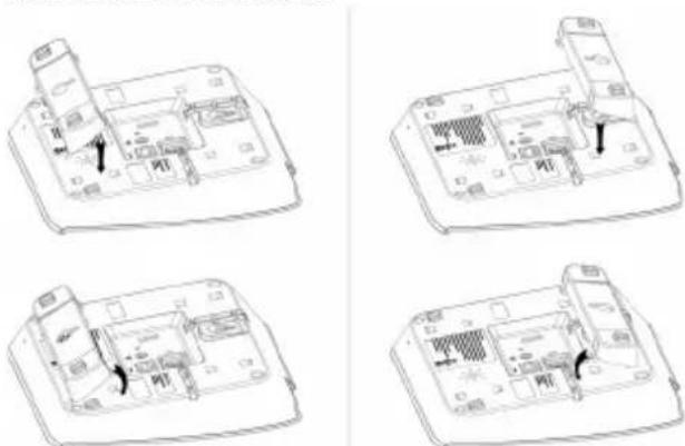 Technical diagram showing four views of a device's internal components with Chinese labels like 'PT' and directional arrows indicating movement.