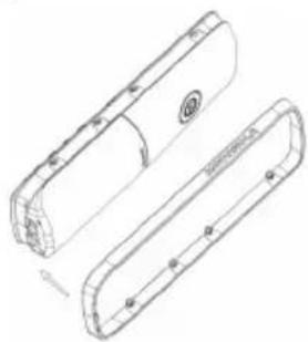 MOTOROLA L604M - Assembling the rubber band of cordless handset (Not applicable for L60xM models) - 1