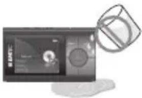 Illustration of a laptop with a screen and a circular icon, no visible text or symbols