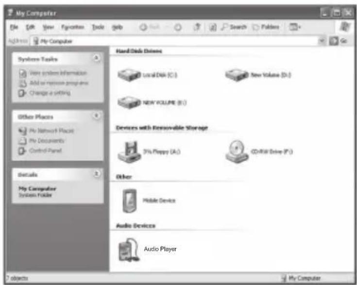 My Computer File Edit View Favorites Tools Help Search Folders Address My Computer Systems Tools View system information Add or remove programs Change a setting Other Places My Network Places My Documents Control Panel Details My Computer System Folder Hard Disk Drive Local Disk (C:) New Volume (D:)…