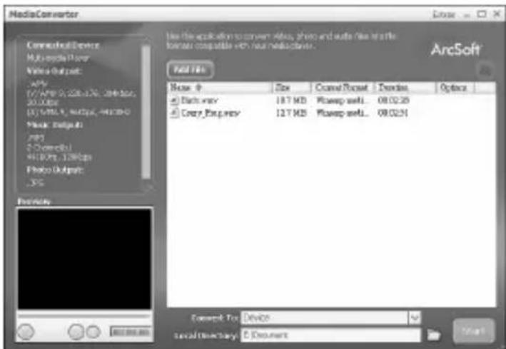 MediaConverter Connected Device Multi-episode Power Video Output: ASP 12/AFR 0.208-176, -246 bits 30.0bit (1) 500K N, 500K N, -900K N Music Output: AI 2001 2 Common:\ 41000, 12000s Photo Output: JPG Frequency Use the application to convert Atlas, photos and audio files to the format compatible with…
