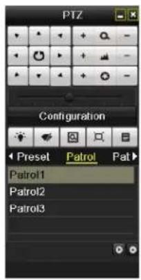 PTZ Configuration Preset Patrol Pat Patrol1 Patrol2 Patrol3