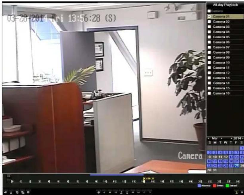 03-28-2014 Fri 13:56:28 (S) All-day Playback Camera Camera 01 Camera 02 Camera 03 Camera 04 Camera 05 Camera 06 Camera 07 Camera 08 Camera 09 Camera 10 Camera 11 Camera 12 Camera 13 Camera 14 Camera 15 Camera 16 Camera Mar + 2014 + S M T W T F S 1 2 3 4 5 6 7 8 9 10 11 12 13 14 15 16 17 18 19 20 21 22 23 24 25 26 27 28 29 30 31 Normal Event Spread