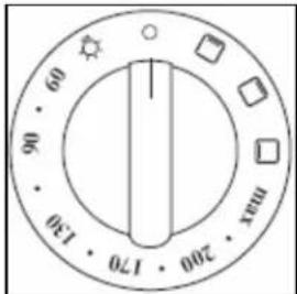 BAUMATIC PT2815SS - Oven function and thermostat control knob (secondary oven) - 1