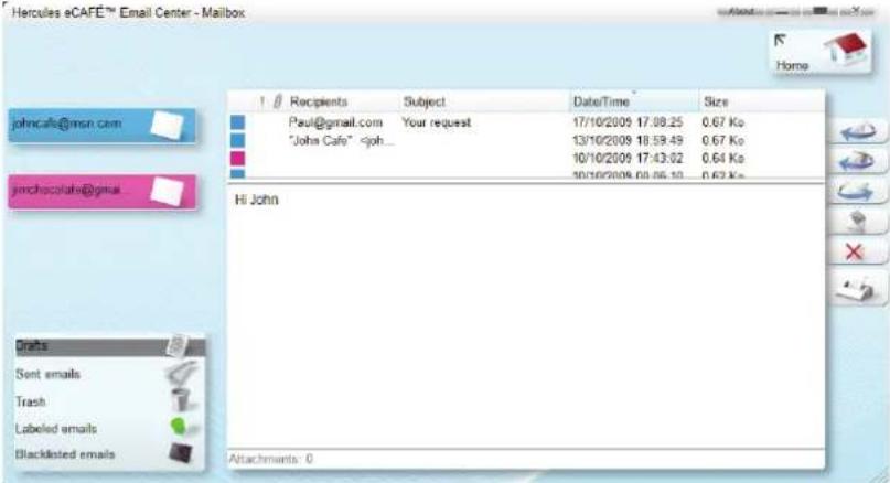HERCULES eCafe Email Center EC-1000 - SENDING/RECEIVING EMAILS - 28