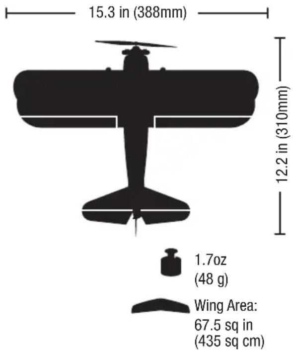 E-flite EFLU3080 - Specifications - 1