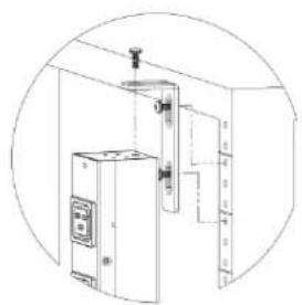 Panduit QZ1D2P3BN24Z1 - "L" Bracket - 2