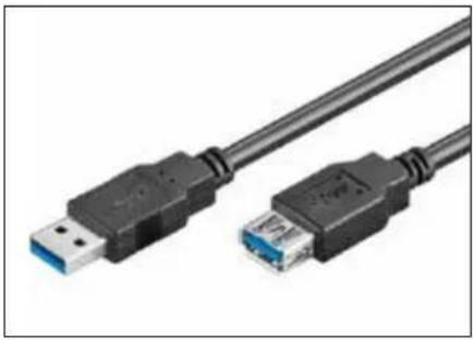 Ewent EW-110202-020-N-P - USB 3.0 Superspeed Extension Cable - 1