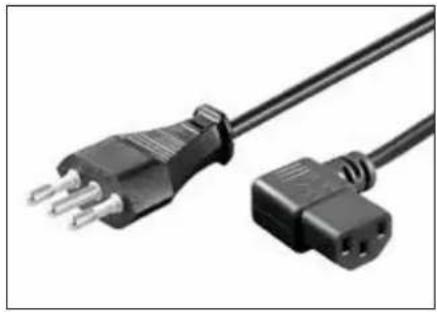 Ewent EW-110202-020-N-P - Power Supply Cable, 90° angled - 4