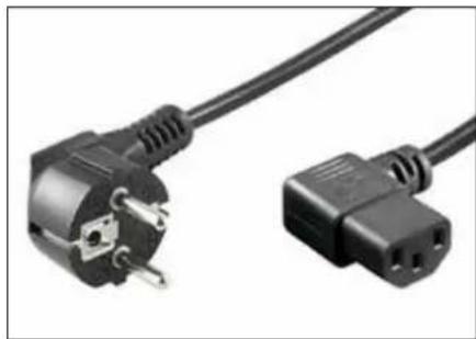 Ewent EW-110202-020-N-P - Power Supply Cable, 90° angled - 1