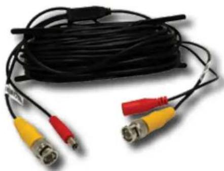Coiled black cable with three red and yellow connectors, no visible text or symbols
