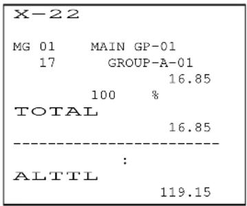 X-22 MG 01 MAIN GP-01 17 GROUP-A-01 16.85 100 % TOTAL 16.85 : ALTTL 119.15