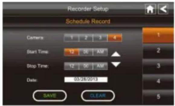 VELLEMAN DWH-A059I - Schedule Record - 2
