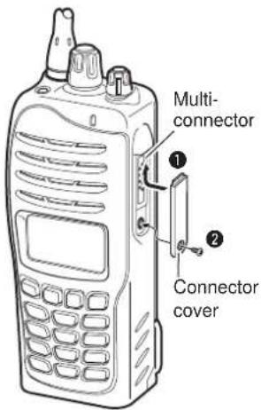 Multi- connector ① ② Connector cover