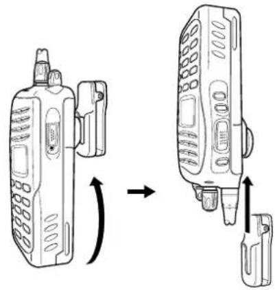 ICOM IC-F3063 - Detaching - 1