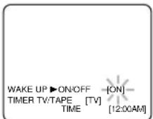 SYLVANIA 6319CB - Select "WAKE UP TIMER" - 1
