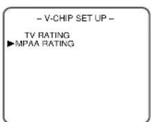 SYLVANIA 6319CB - Select "MPAA RATING" - 1