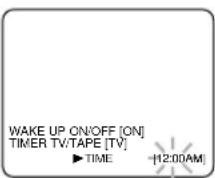 SYLVANIA 6319CB - Set wake up time - 1