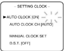 SYLVANIA 6319CB - Set "AUTO CLOCK" to [ON] - 2