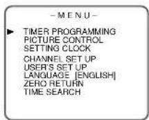 SYLVANIA 6309CCC - Select "TIMER PROGRAMMING" - 1
