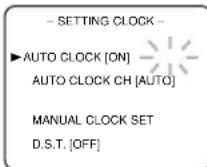 SYLVANIA 6309CCC - Set "AUTO CLOCK" to [ON] - 1