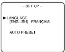 SYLVANIA 6309CCC - Select "ENGLISH" or "FRANÇAIS" - 1