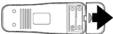 SYLVANIA 6265FC - To insert the batteries - 1