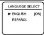 SYLVANIA 6265FC - Select the On Screen Language ("ENGLISH" or "ESPAÑOL") - 1