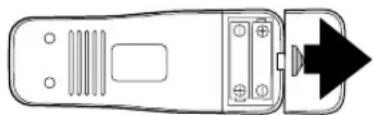 SYLVANIA 6240VC - To insert the batteries - 1