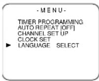 SYLVANIA 6221CVB - SELECTING THE ON SCREEN LANGUAGE - 3