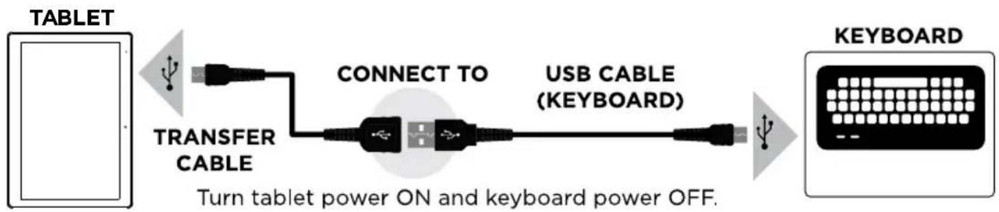 NuVision TM808 - Charging the Bluetooth Keyboard - 1