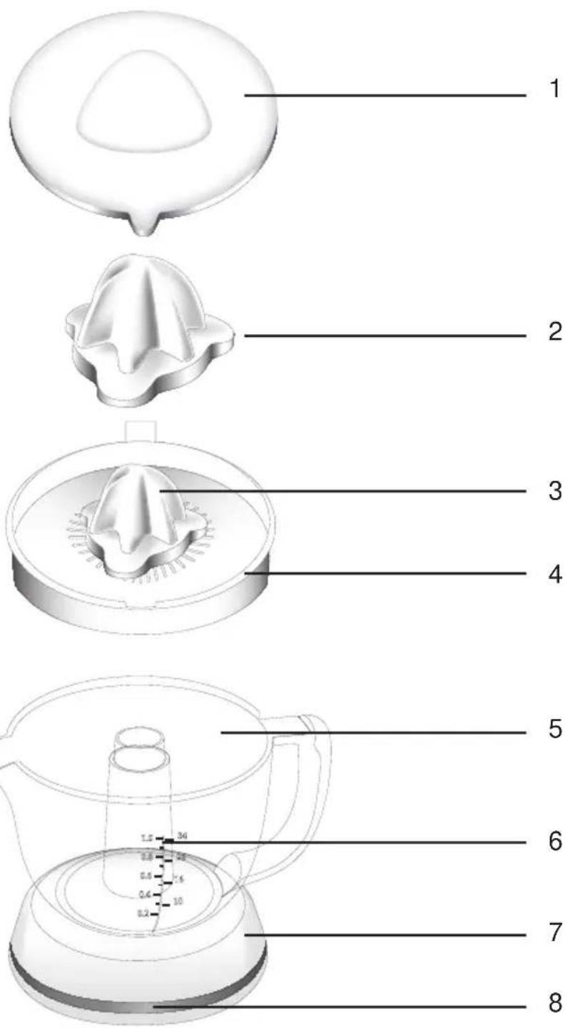 Aroma ACJ-181 - PARTS IDENTIFICATION - 1
