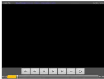 8:20 PM Audio: 100% Video: 50% Battery Options ← ← ↓ > → — D 10:23 6x.4x