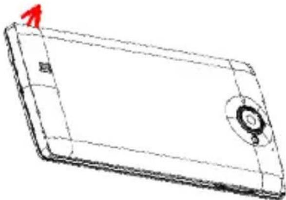 LAVA Iris 456 - Remove the back cover - 1