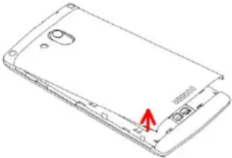 LAVA Iris 352 Flair - Remove the back cover - 1