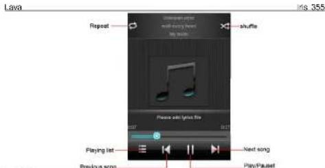 Lava Repeat shuffle Playing list Next song Previous song PlayPauset
