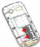 LAVA Iris 355 - Inserting the SIM Card and the battery - 3