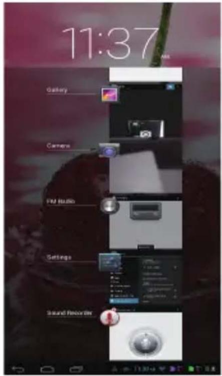 11:37 Gallery Camera FM Audio Settings Sound Recorder