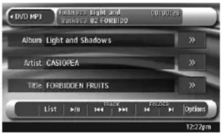 CLARION VZN709 - Selecting the MP3/WMA/AAC mode - 1