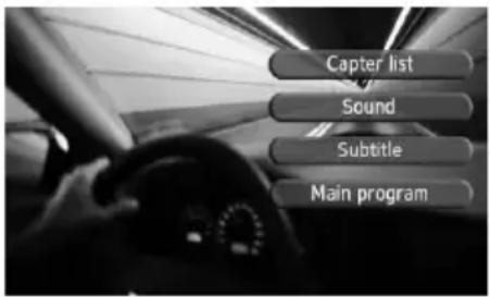 CLARION VZN709 - DVD menu - 1