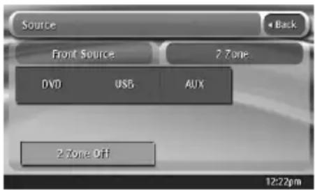 CLARION VZN709 - Setting the 2Zone function - 1
