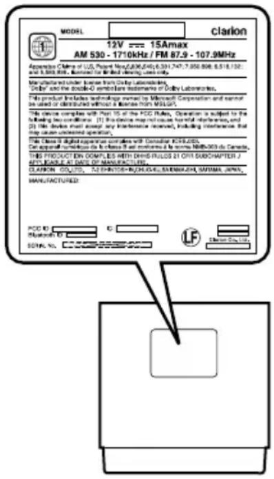 CLARION VZN709 - WARNING - 1