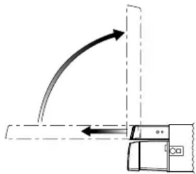 CLARION VZN709 - Standing up the liquid crystal panel - 1